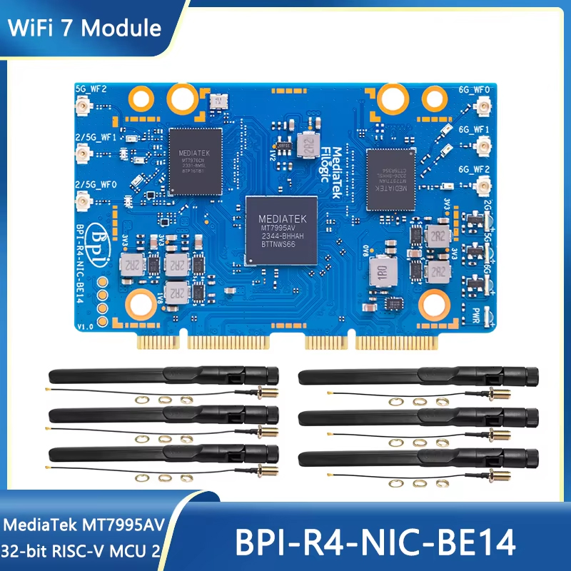 Banana Pi BPI-R4-NIC-BE14 WiFi - Bananapi Bpi R4 Wifi 7 ulasan dan harga